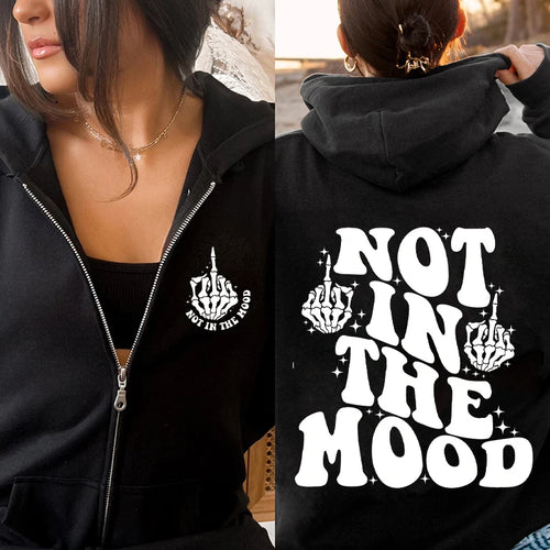 Sudadera “Not In The Mood” – Girl on Throttle