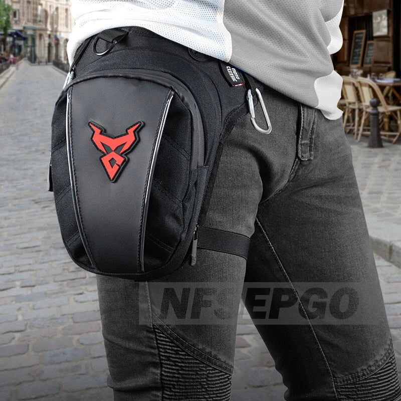 Bolsa de cintura caída para motocicleta