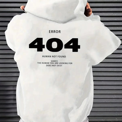 Sudadera “404 Human Not Found” – System Error Edition