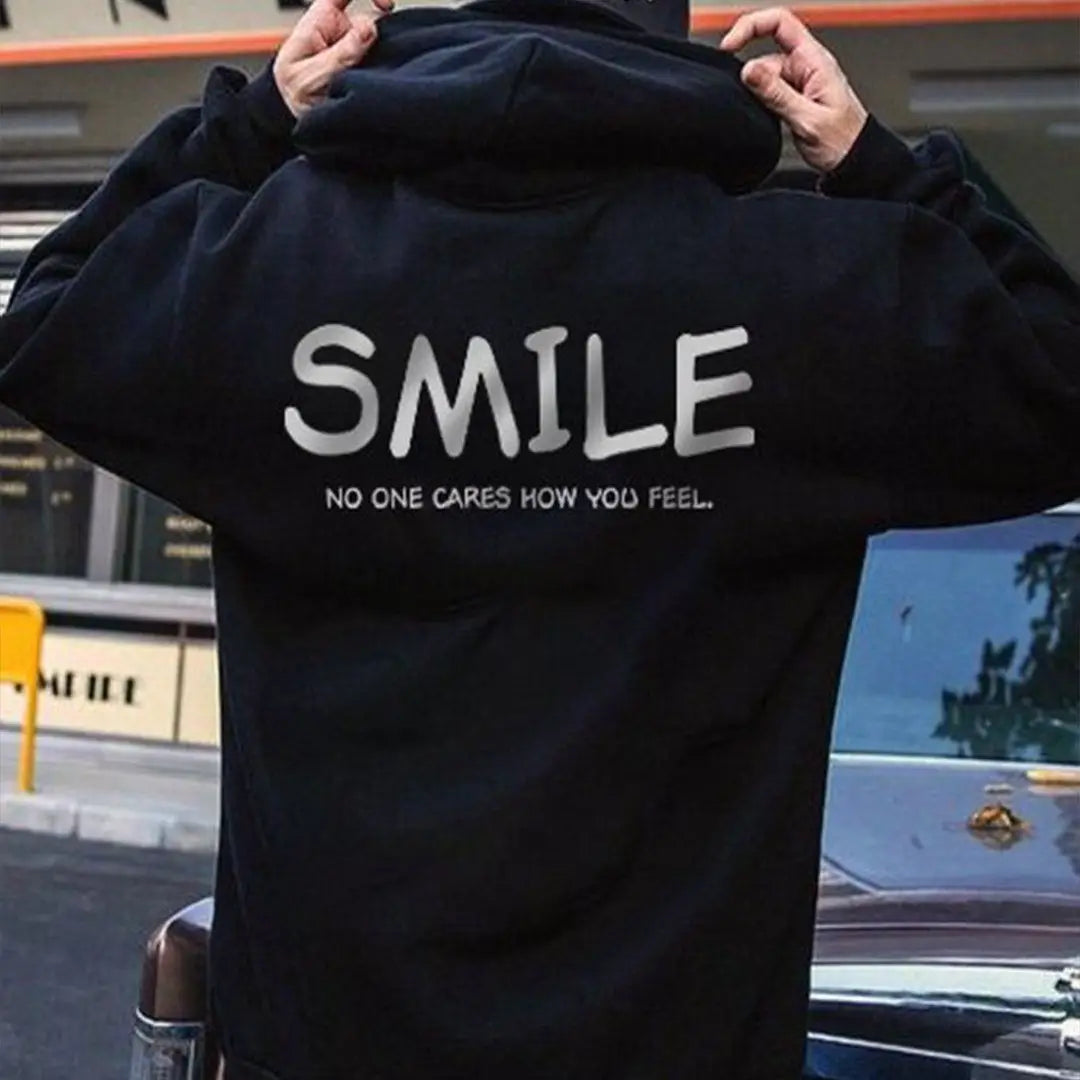 Sudadera “SMILE – No One Cares”