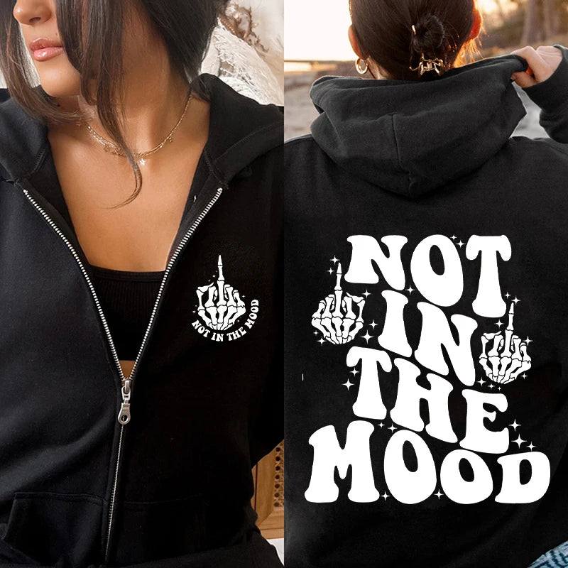 Sudadera “Not In The Mood” – Girl on Throttle