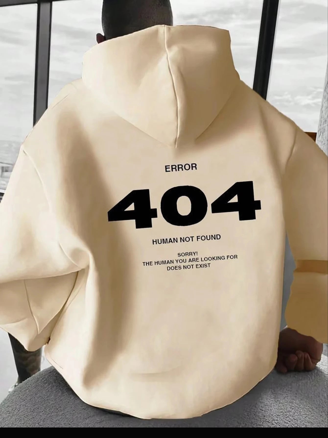 Sudadera “404 Human Not Found” – System Error Edition