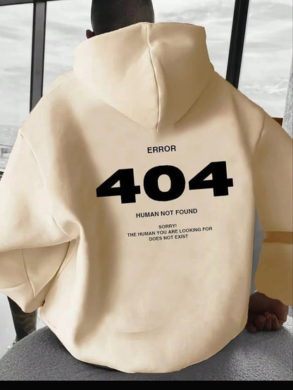 Sudadera “404 Human Not Found” – System Error Edition